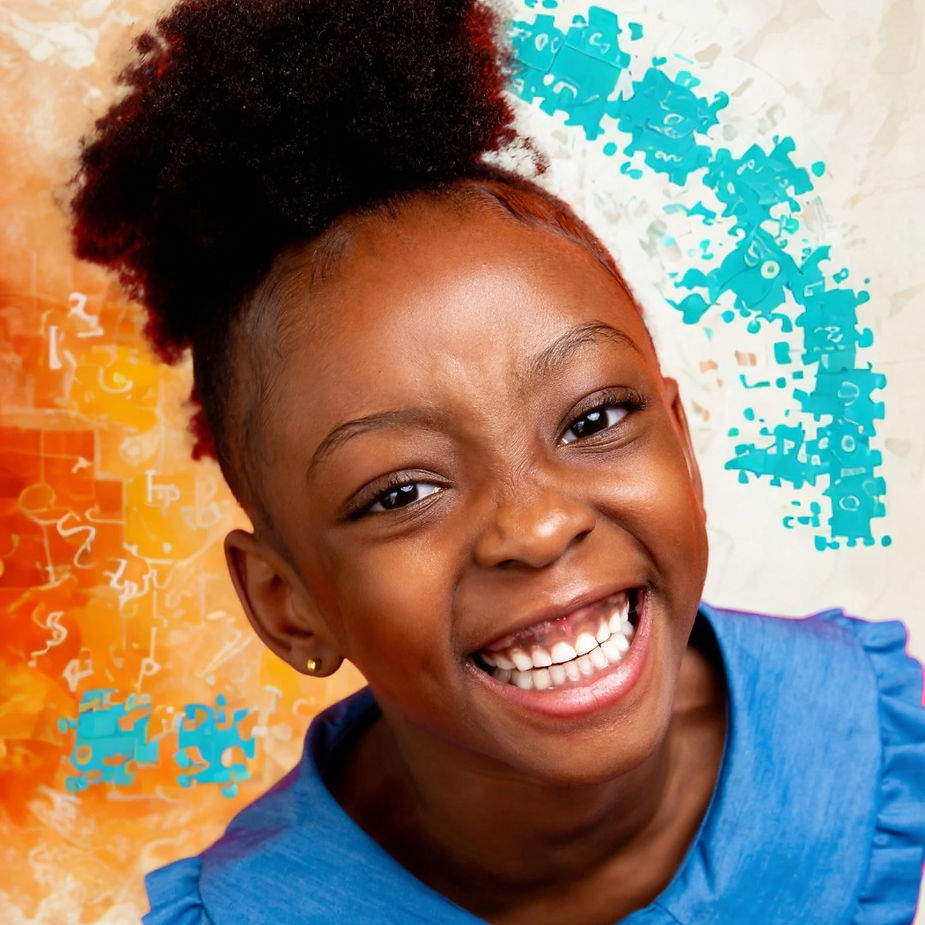 A smiling girl diagnosed with autism and still living a fulfilling life