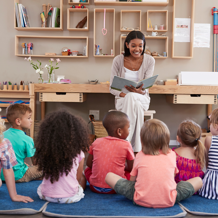 A school settings of a black child